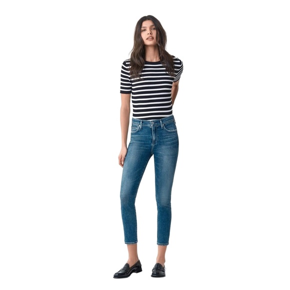 Citizens Of Humanity Women Light Wash Rocket Crop High Rise Skinny Jeans Size 24 - Picture 1 of 15